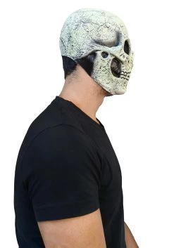 Glow In The Dark Skull Mask For Adults -Halloween Costume Shop skull glow in the dark alt 3