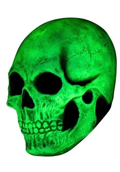 Glow In The Dark Skull Mask For Adults -Halloween Costume Shop skull glow in the dark alt 6