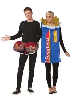 Spaghetti And Meatballs Costume For Couples