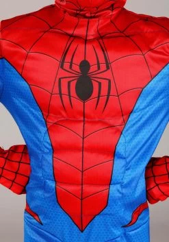 JAZWARES Spider-Man Costume For Boys -Halloween Costume Shop spider man child costume qualux alt 2