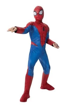 JAZWARES Spider-Man Costume For Boys -Halloween Costume Shop spider man child costume qualux alt 5