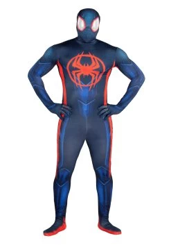 JAZWARES Spider-Verse 2 Miles Morales Costume For Men 11 JAZWARES Spider-Verse 2 Miles Morales Costume For Men -Halloween Costume Shop spiderverse 2 adult miles morales zentai suit alt 2