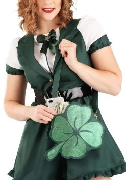 St. Patrick's Day Shamrock Purse 16 St. Patrick's Day Shamrock Purse -Halloween Costume Shop st patricks day shamrock purse alt 6