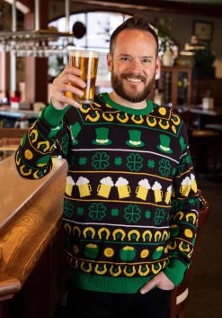 St Patrick's Fair Isle Adult Sweater