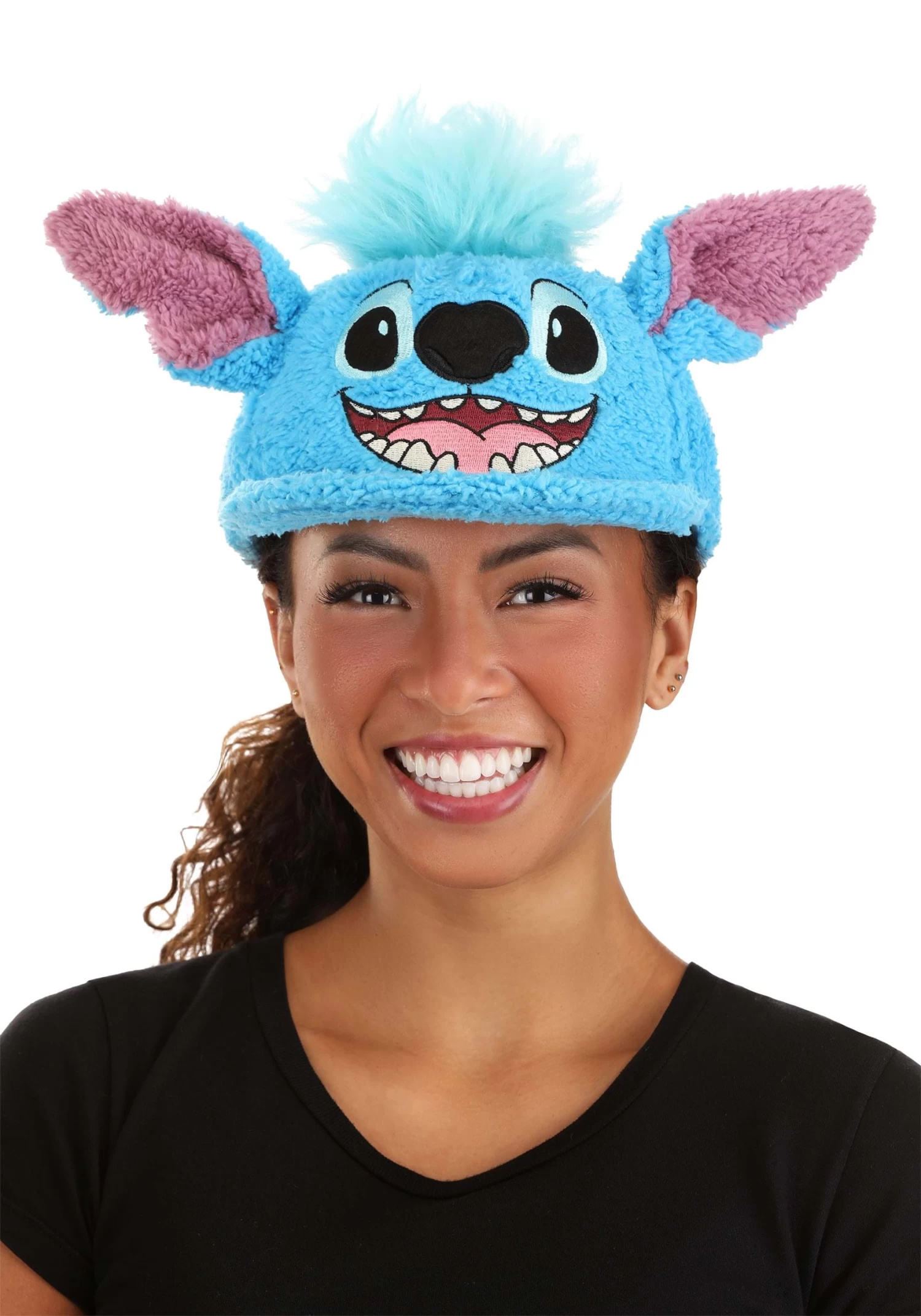 Stitch Fuzzy Cap For Adults 4 Stitch Fuzzy Cap For Adults - Image 2