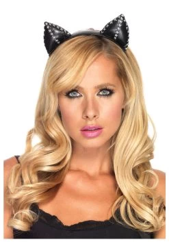 LEG AVENUE Kitty Ear Stitch Headband