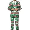 Suitmeister Christmas Green Nordic Suit For Boys