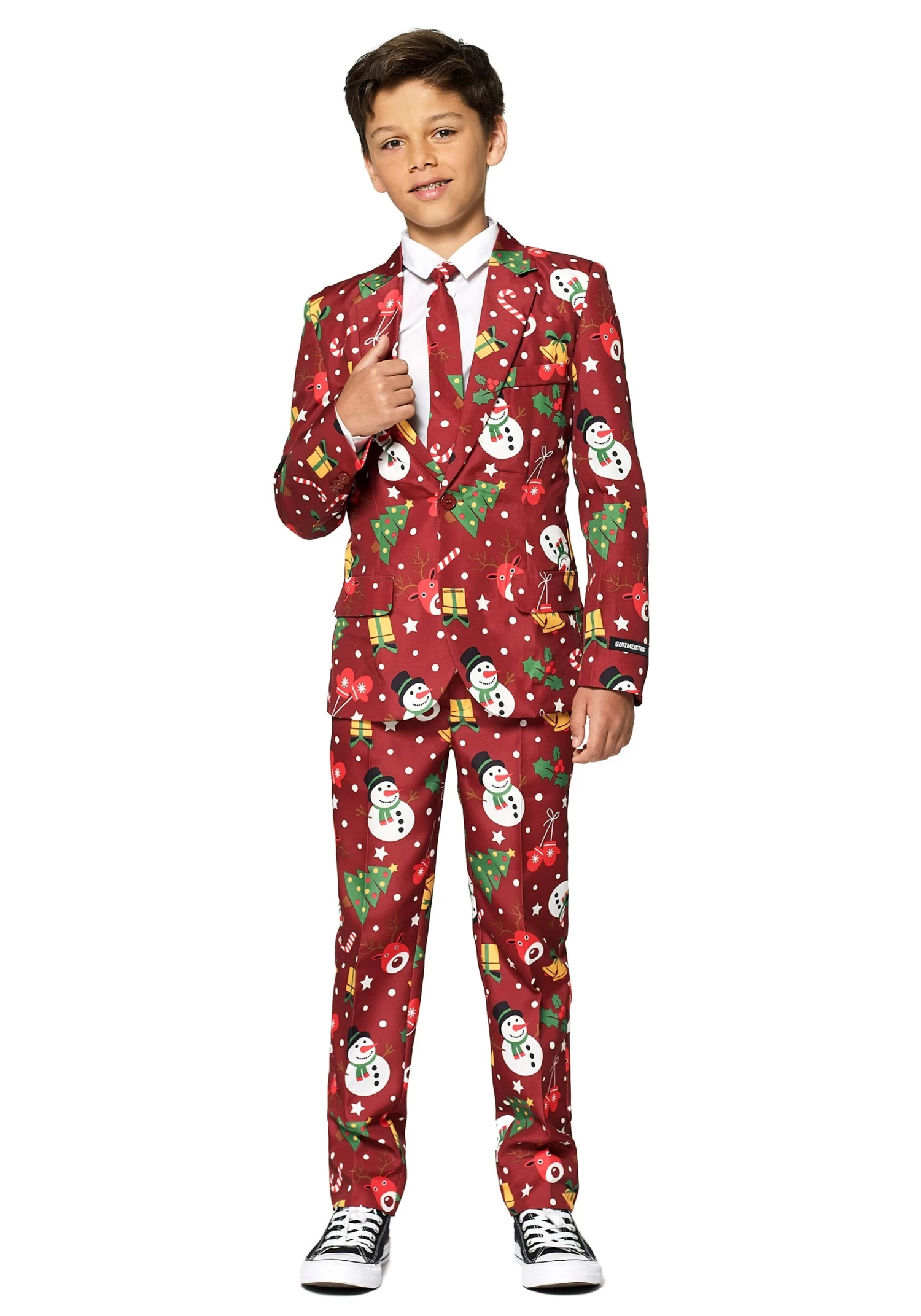 Suitmeister Christmas Red Light Up Boy's Suit 3 Suitmeister Christmas Red Light Up Boy's Suit