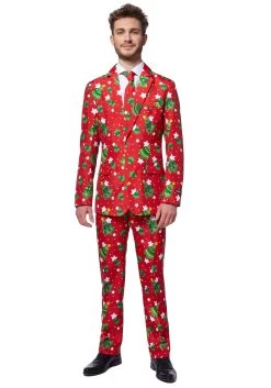 Suitmeister Red Christmas Tree & Stars Suit