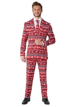 Suitmeister Red Nordic Pixel Suit