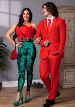 Men's Suitmeister Solid Red Suit -Halloween Costume Shop suitmeister solid red alt 2