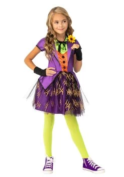 Super Villains Joker Costume For Girls