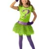 Girls' Super Villains Riddler Costume -Halloween Costume Shop super villains riddler costume for girls