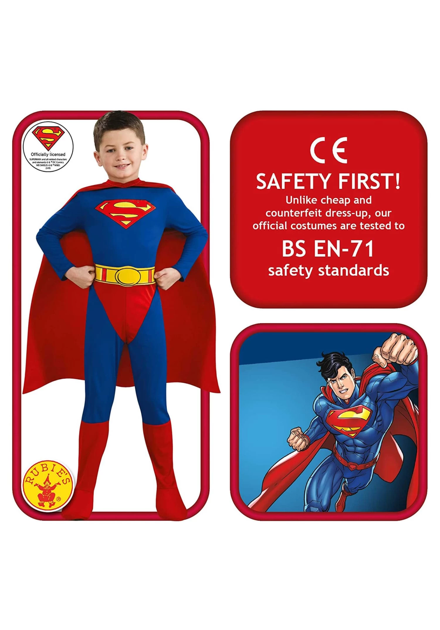 Kids Superman Costume 4 Kids Superman Costume - Image 2