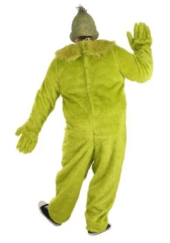 Plus Size The Grinch Adult Deluxe Jumpsuit With Latex Mask -Halloween Costume Shop the grinch adult plus deluxe jumpsuit with latex m alt 4