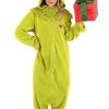 The Grinch Jumpsuit Costume For Adults 2 The Grinch Jumpsuit Costume For Adults -Halloween Costume Shop the grinch jumpsuit costume adult 0