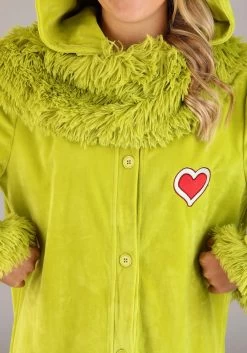 The Grinch Jumpsuit Costume For Adults -Halloween Costume Shop the grinch jumpsuit costume adult alt 2