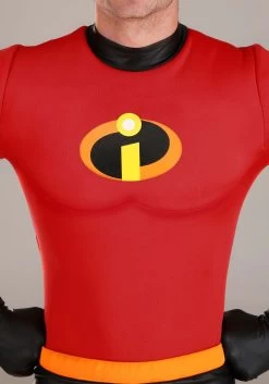 The Incredibles Deluxe Mr. Incredible Costume For Men -Halloween Costume Shop the incredibles adult deluxe mr incredible costum alt 2
