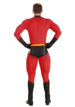 The Incredibles Deluxe Mr. Incredible Costume For Men -Halloween Costume Shop the incredibles adult deluxe mr incredible costum alt 3
