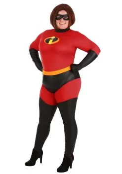 The Incredibles Deluxe Plus Size Mrs. Incredible Costume For Women -Halloween Costume Shop the incredibles deluxe plus size womens mrs incre alt 3