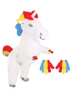 Kids Inflatable Prancing Unicorn Costume -Halloween Costume Shop the kids inflatable prancing unicorn costume flat