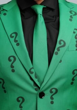 The Riddler Slim Fit Suit Jacket (Authentic) -Halloween Costume Shop the riddler suit jacket authentic 1