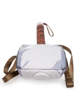 Thor Replica Hammer Crossbody Purse -Halloween Costume Shop thor replica hammer crossbody bag alt 3