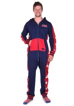 Tipsy Elves USA Stars Men's Jumpsuit Costume 7 Tipsy Elves USA Stars Men's Jumpsuit Costume -Halloween Costume Shop tipsy elves mens usa stars jumpsuit costume alt2