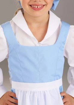 Belle Blue Dress Costume For Toddlers From Disney's Beauty And The Beast -Halloween Costume Shop toddler beauty and the beast belle blue dress alt 4