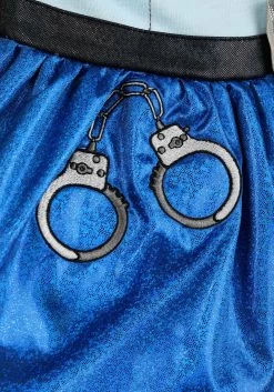 Girl's Cutie Cop Toddler Costume Dress -Halloween Costume Shop toddler cutie cop costume alt 3