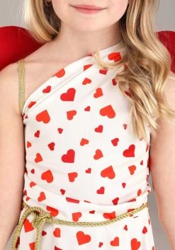 Girl's Toddler Cutie Cupid Costume Dress 8 Girl's Toddler Cutie Cupid Costume Dress -Halloween Costume Shop toddler cutie cupid costume alt 2