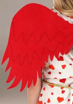 Girl's Toddler Cutie Cupid Costume Dress 9 Girl's Toddler Cutie Cupid Costume Dress -Halloween Costume Shop toddler cutie cupid costume alt 3