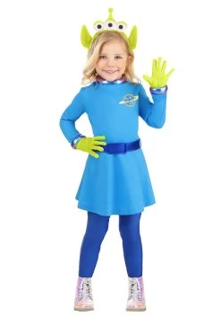Girl's Disney And Pixar Toy Story Alien Toddler Costume Dress -Halloween Costume Shop toddler disney and pixar toy story alien costume d alt 3