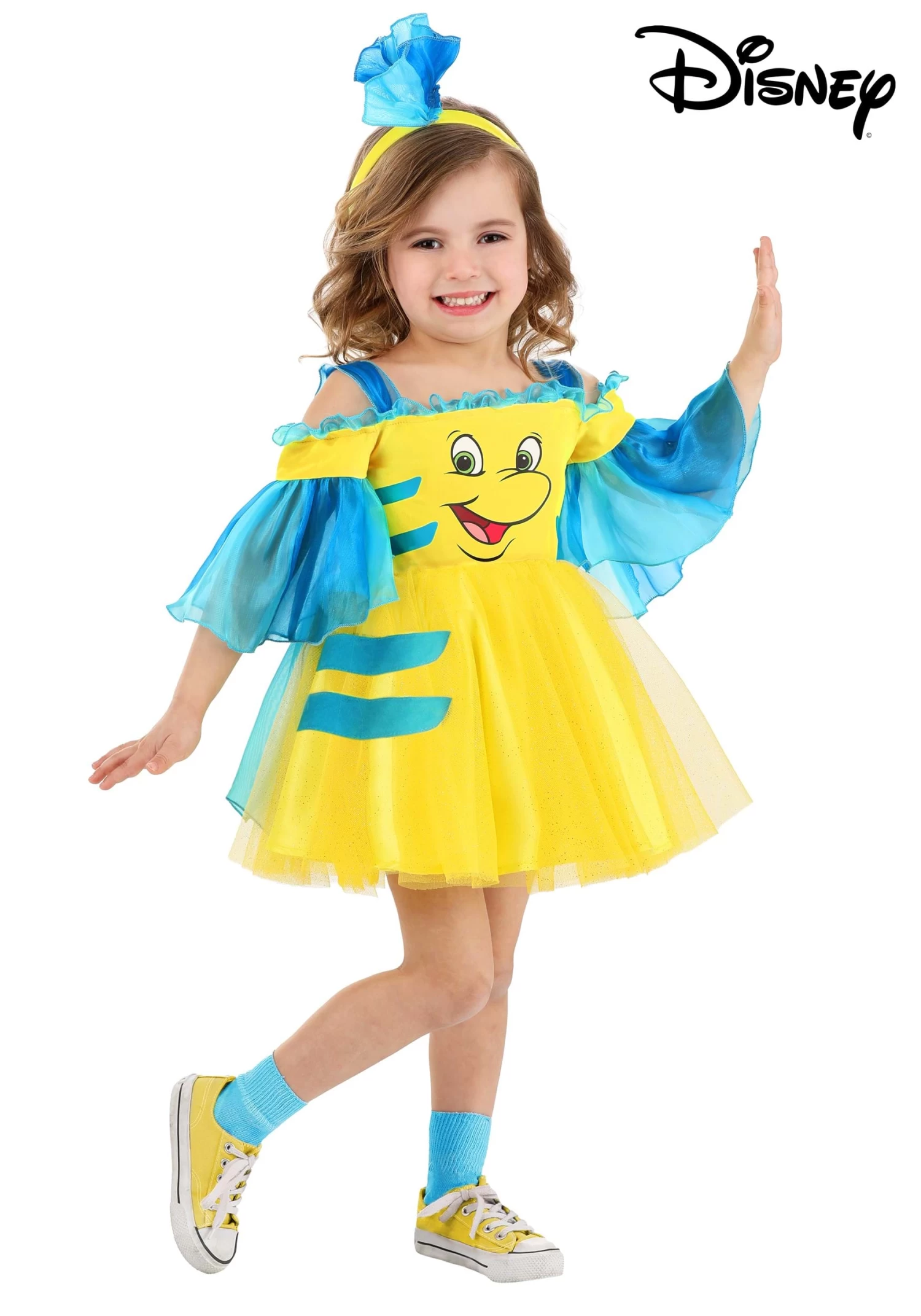 Disney Flounder Toddler Costume Dress 3 Disney Flounder Toddler Costume Dress