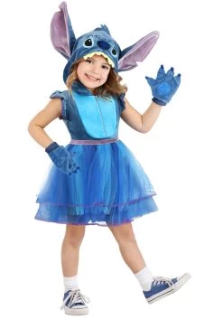 Toddler Disney Lilo And Stitch Girl's Stitch Costume Dress -Halloween Costume Shop toddler disney stitch costume dress alt 4