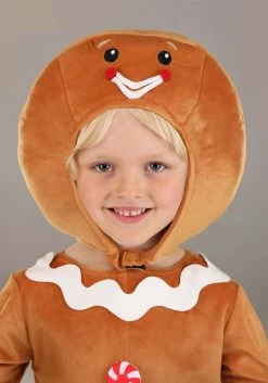 Gingerbread Baby Costume For Toddlers -Halloween Costume Shop toddler gingerbread baby costume alt 2