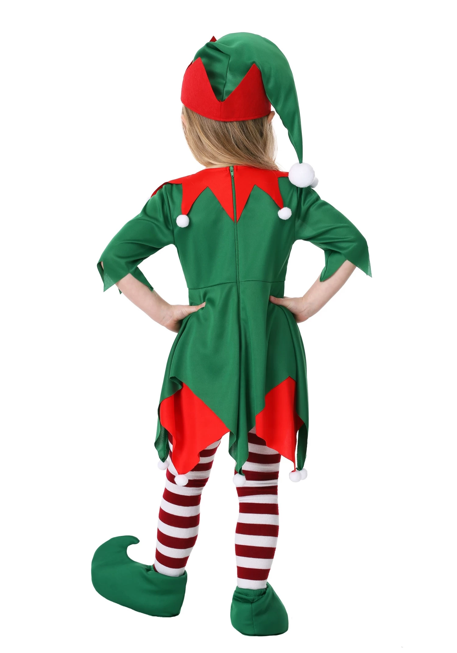 Toddler Girl's Santa's Helper Costume 4 Toddler Girl's Santa's Helper Costume - Image 2