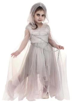Girl's Toddler Gossamer Ghost Costume Dress