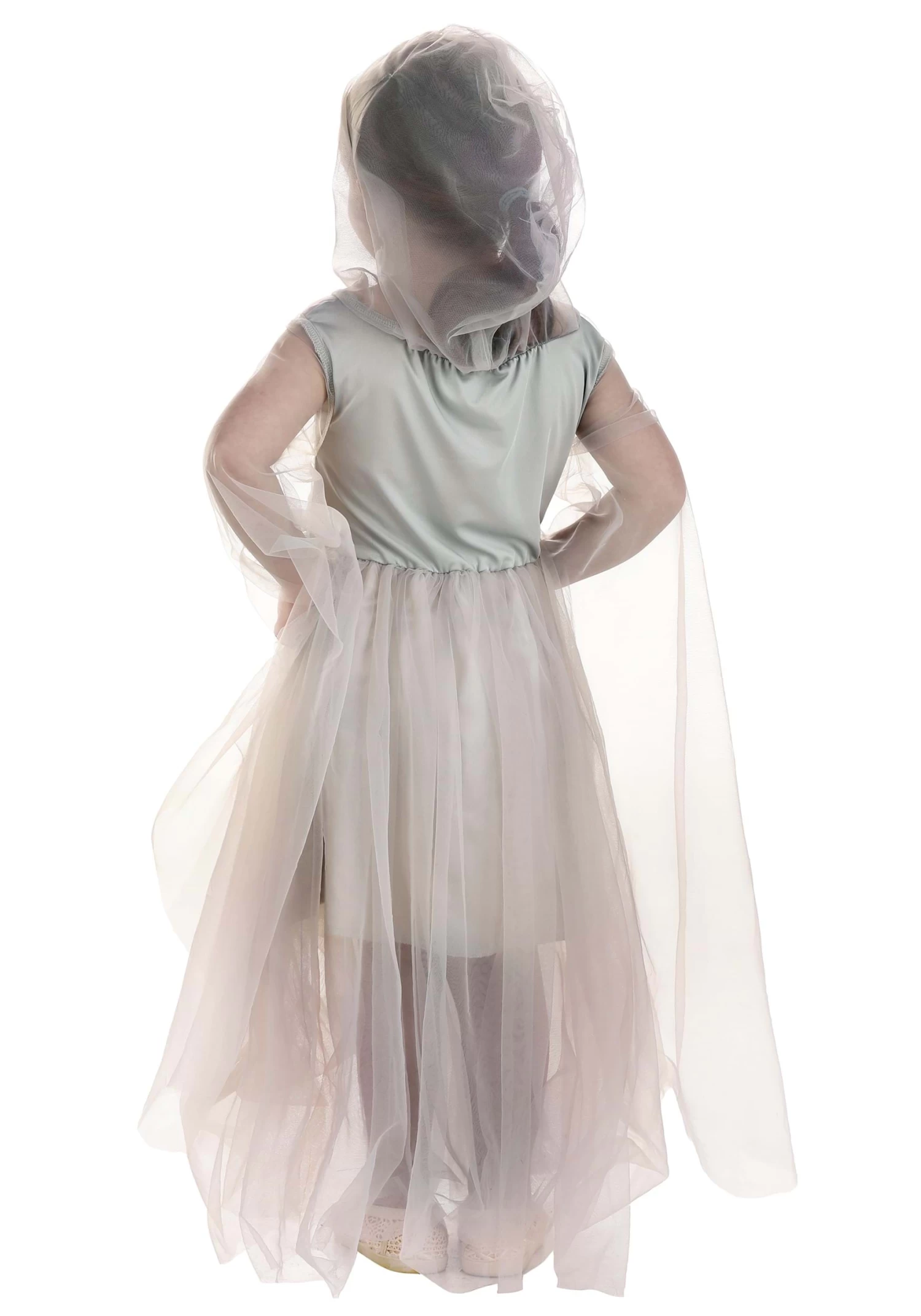 Girl's Toddler Gossamer Ghost Costume Dress 4 Girl's Toddler Gossamer Ghost Costume Dress - Image 2
