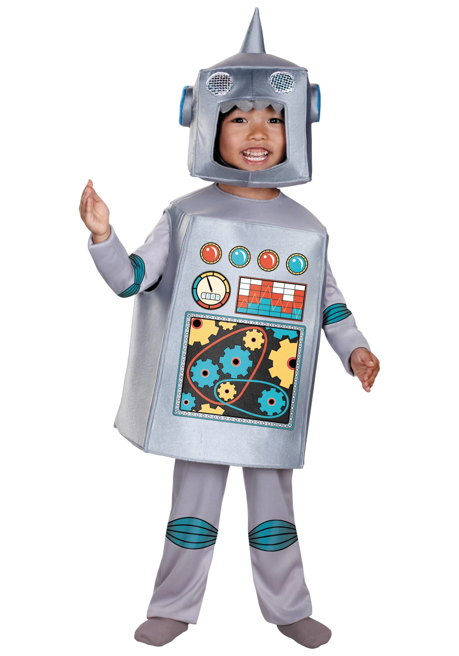 Disguise Toddler Retro Robot Costume 3 Disguise Toddler Retro Robot Costume