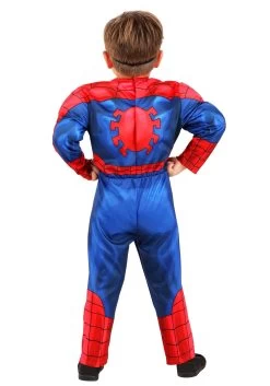 JAZWARES Marvel Spider-Man Toddler Costume For Boys -Halloween Costume Shop toddler spider man alt 3