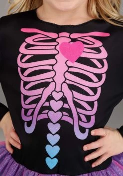 Sweet Skeleton Costume For Toddler 10 Sweet Skeleton Costume For Toddler -Halloween Costume Shop toddler sweet skeleton costume alt 3