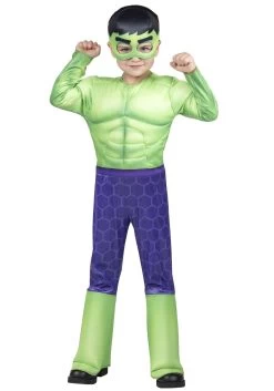 JAZWARES The Incredible Hulk Toddler Costume -Halloween Costume Shop toddler the incredible hulk costume alt 4