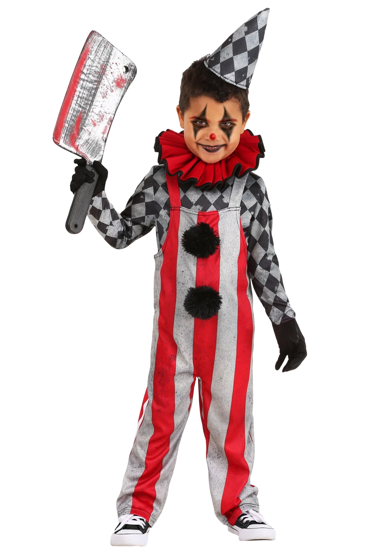 Wicked Circus Clown Toddler Costume 3 Wicked Circus Clown Toddler Costume