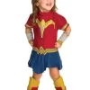Toddler Wonder Woman Fleece Costume -Halloween Costume Shop toddler wonder woman fleece romper