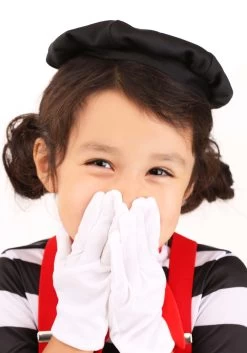 Classic Mime Toddler Costume -Halloween Costume Shop toddlers mime costume alt 4