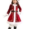 Toddler Santa Dress Costume For Girls