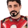 Iron Man Tony Stark Mustache & Goatee -Halloween Costume Shop tony stark iron man mustache goatee