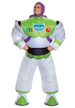 Disney Toy Story Buzz Lightyear Inflatable Adult Costume -Halloween Costume Shop toy story adult buzz lightyear inflatable costume alt 3