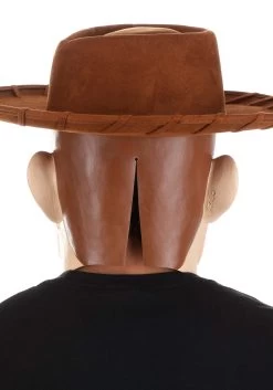 Toy Story Woody Latex Mask For Adults -Halloween Costume Shop toy story woody mask hat set alt 2
